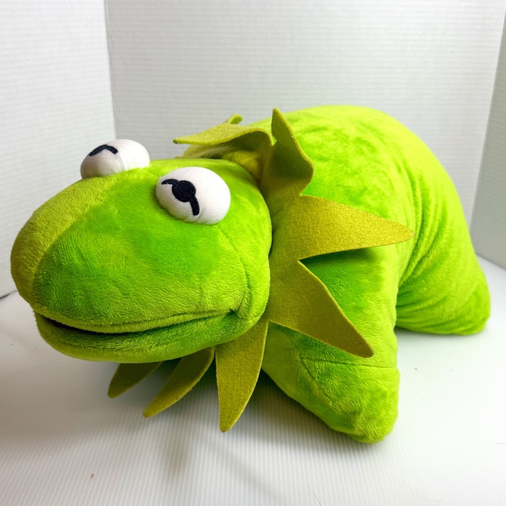 Disney Kermit the Frog Pillow Pets PREMIUM 18" Plush Stuffed Muppets 2011 Rare